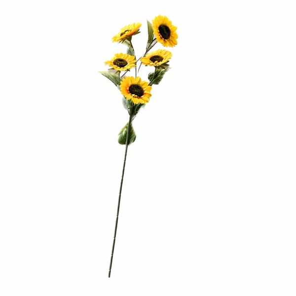 گل مصنوعی مدل آفتابگردان 5 گل درشت بسته 4 عددی