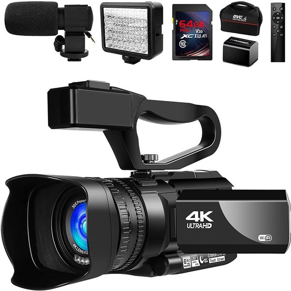 دوربین فیلم برداری مدل  4K Camcorder 48MP 60FPS 30X IR Night Vision