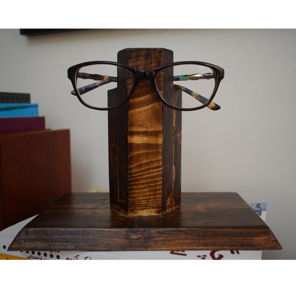 نگهدارنده عینک مدل چوبی ساده کد 2201